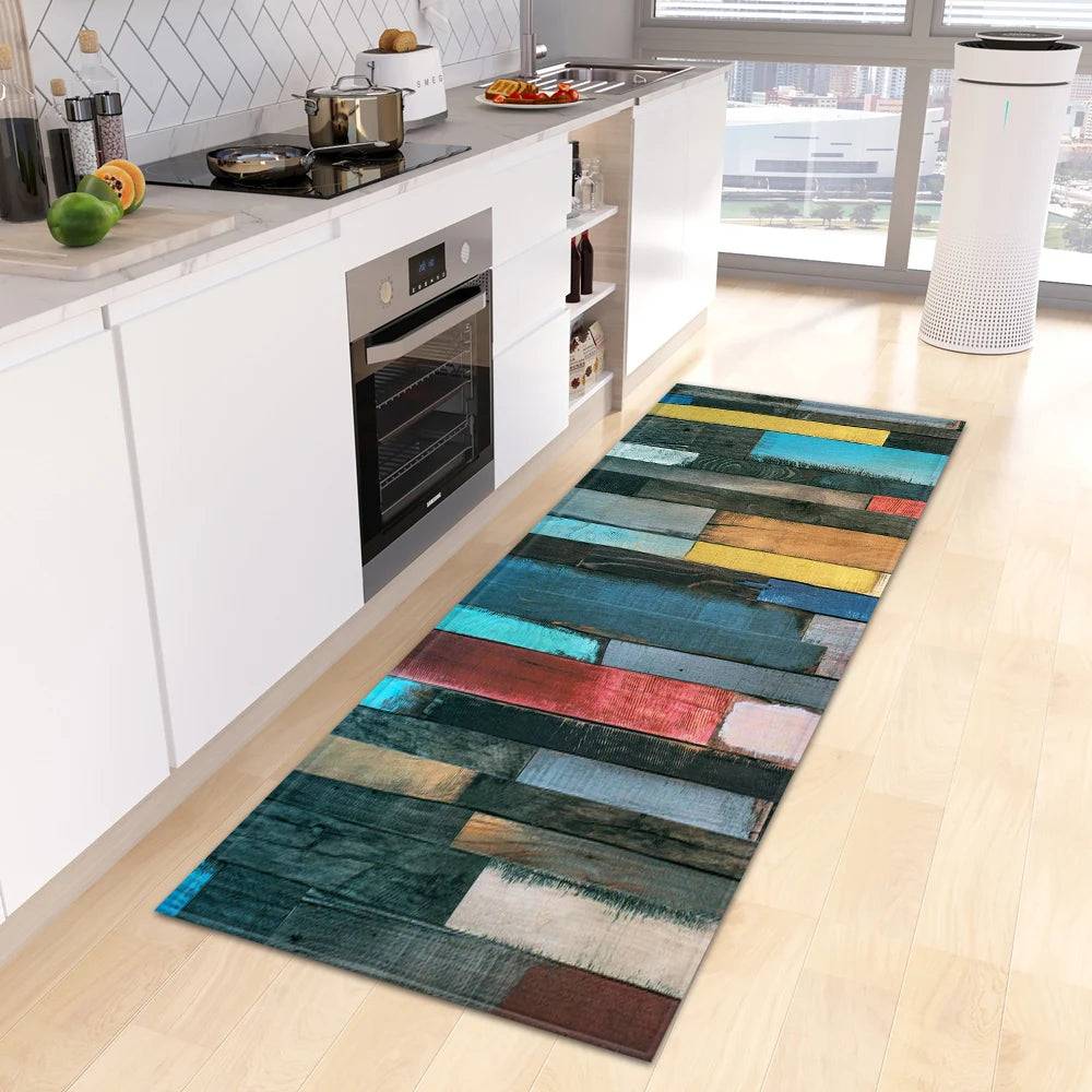 Wood Grain Kitchen Rug