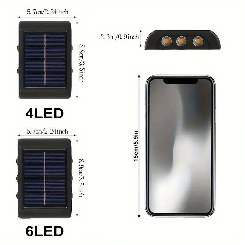 Modern Solar Fence Light