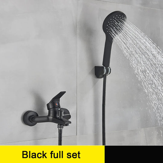 Bathroom Bathtub Faucet With Handheld Shower