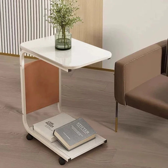 Moden C-Shaped Mobile Coffee Table