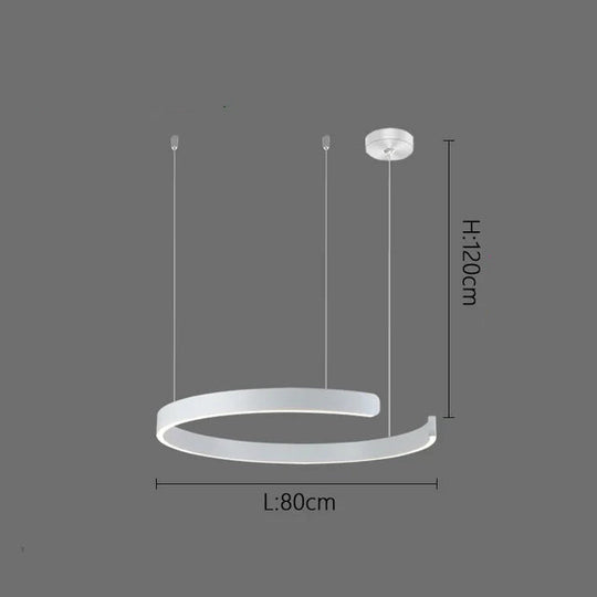 Luxury Nordic Part Ring LED Pendant Lamp