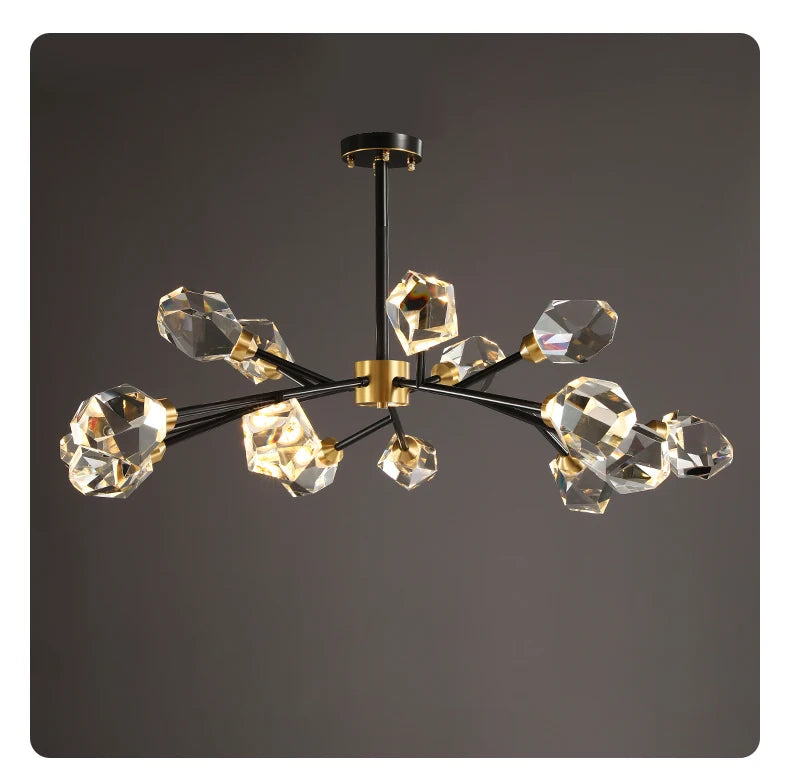 Luxury Nordic Crystal LED Ceiling Chandelier