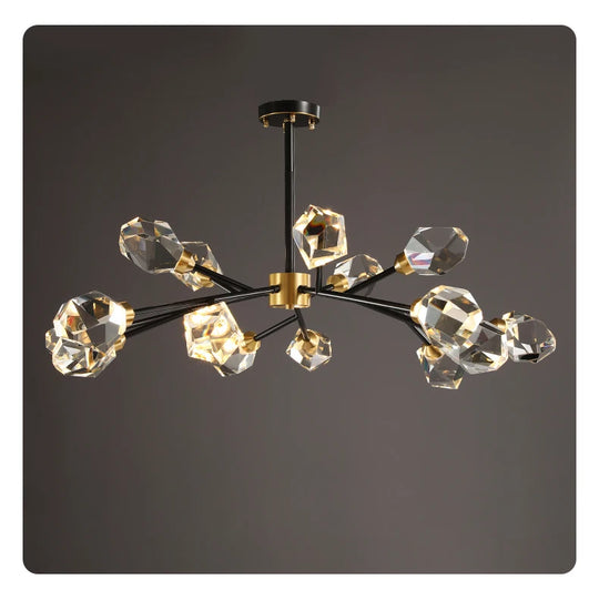 Luxury Nordic Crystal LED Ceiling Chandelier