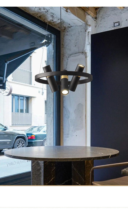 Industrial Wind LED Chandelier