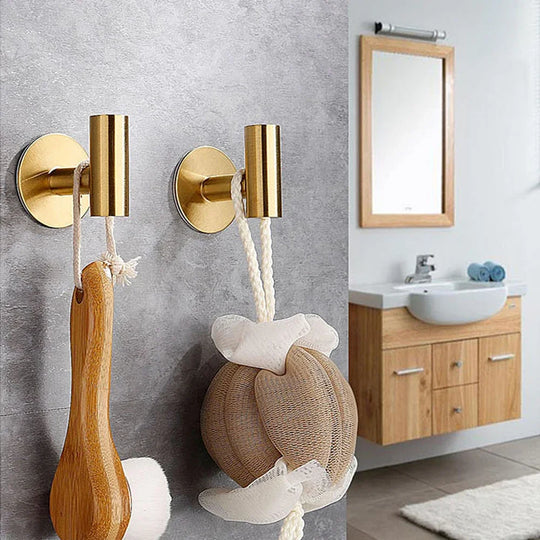 Stainless Steel Adhesive Robe Hooks