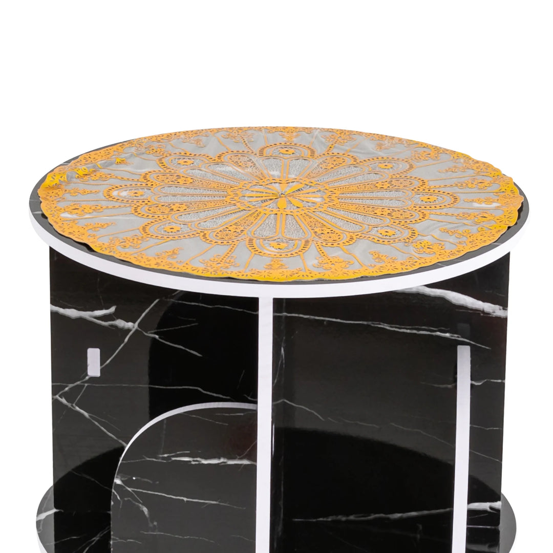 Tiered Rotating Display Bookshelf