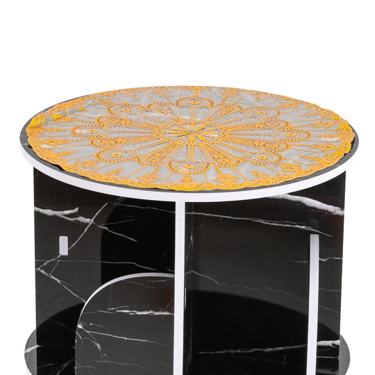 Tiered Rotating Display Bookshelf