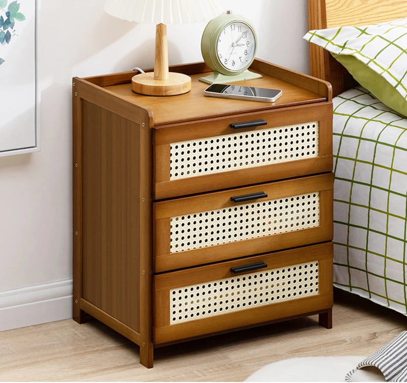 Luxury Solid Wood, Modern Bedside Table