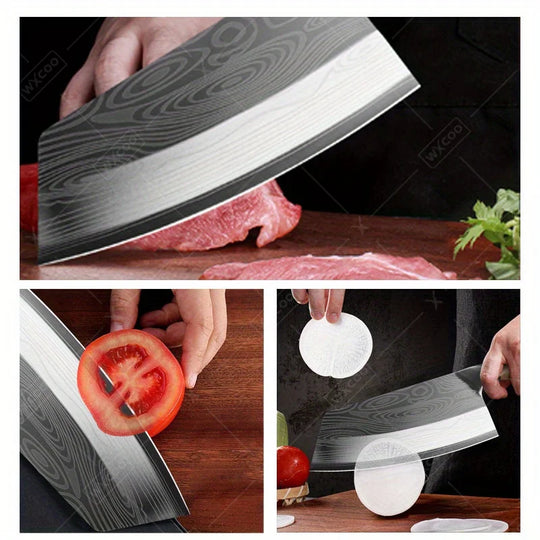 Damascus Pattern Meat Cleaver