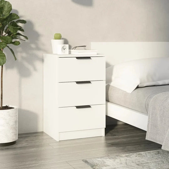 White Modern Bedside Table