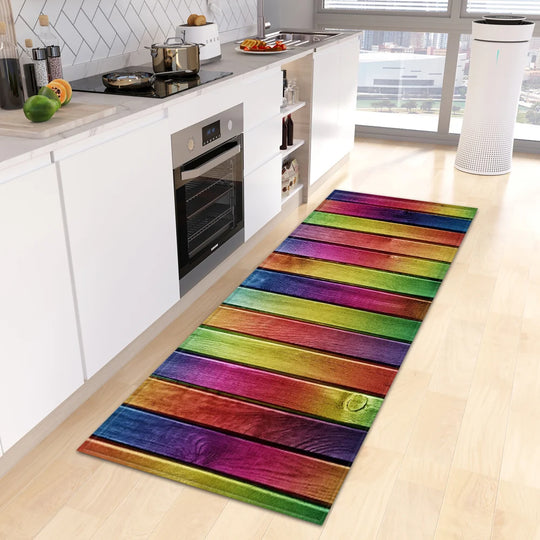 Wood Grain Kitchen Rug