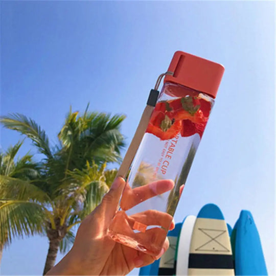 Modern Cube Transparent Water Bottle