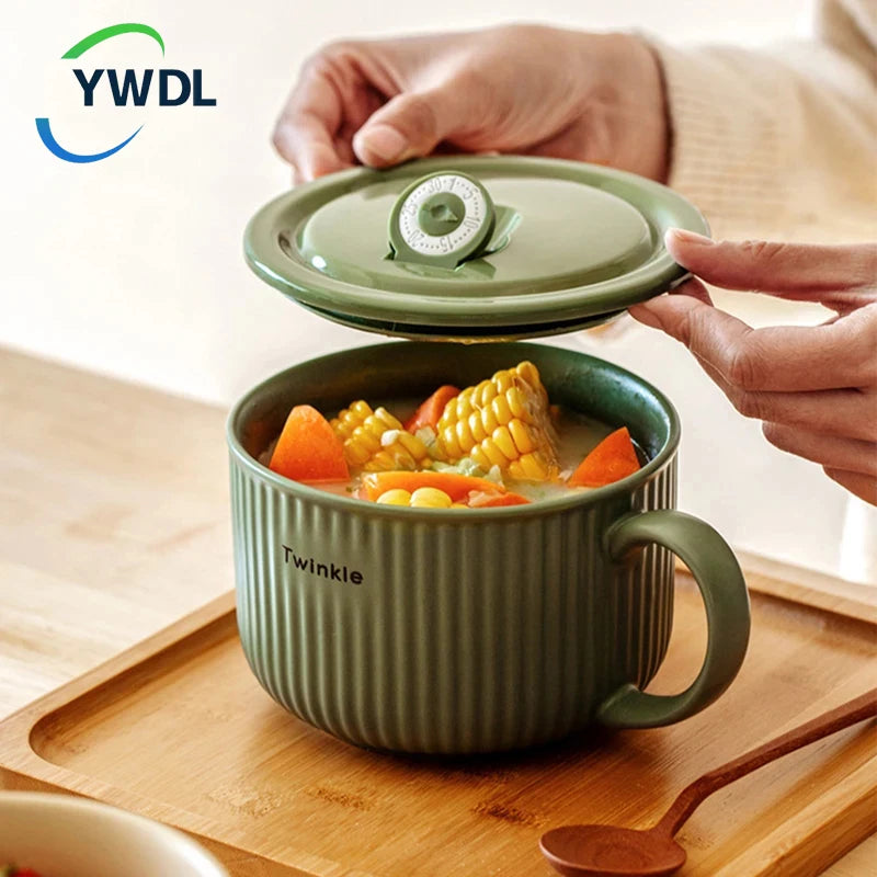 European Striped Microwave Bowl