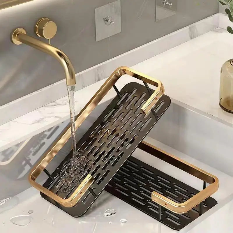 Stylish Wall Mounted Bathroom Storage Organizer Shelf
