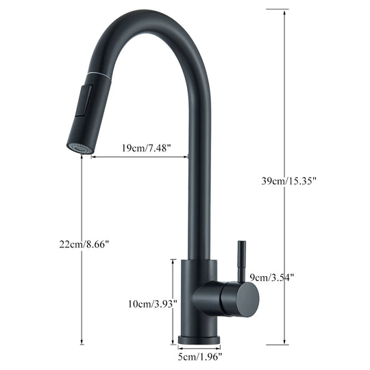 Black Pull Out Kitchen Faucet
