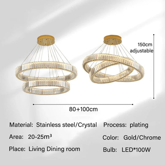 Modern Luxury Crystal Chandelier Lighting Lustre