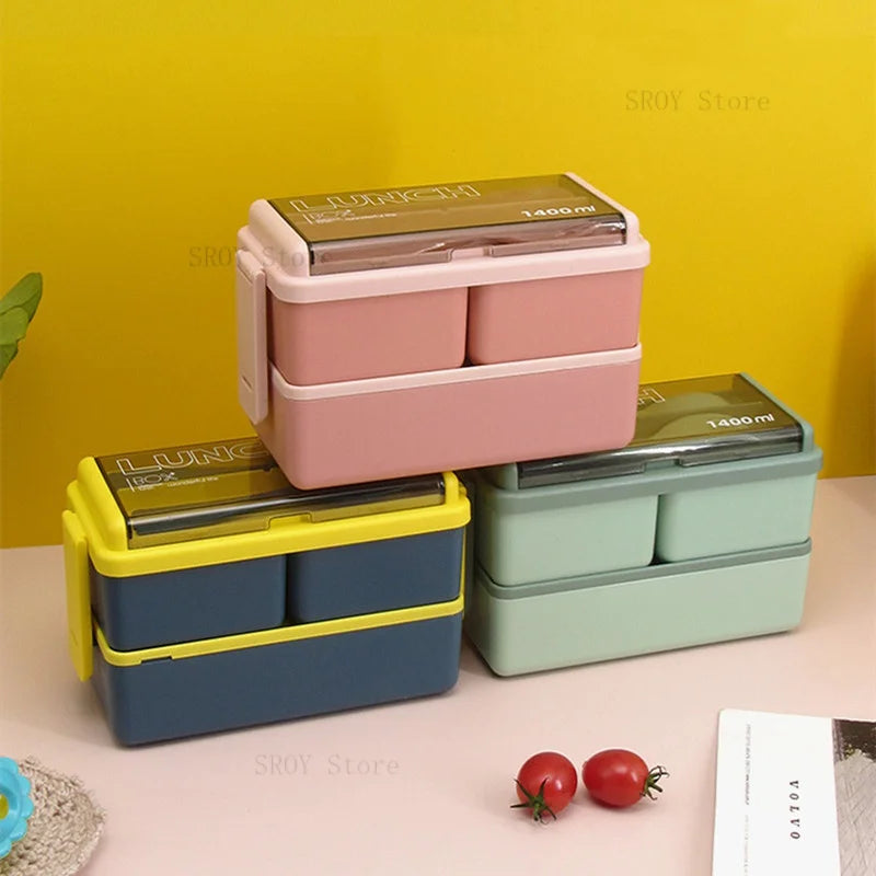 Double Layer Portable Lunch Box