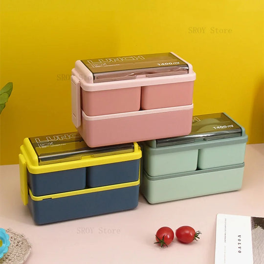 Double Layer Portable Lunch Box