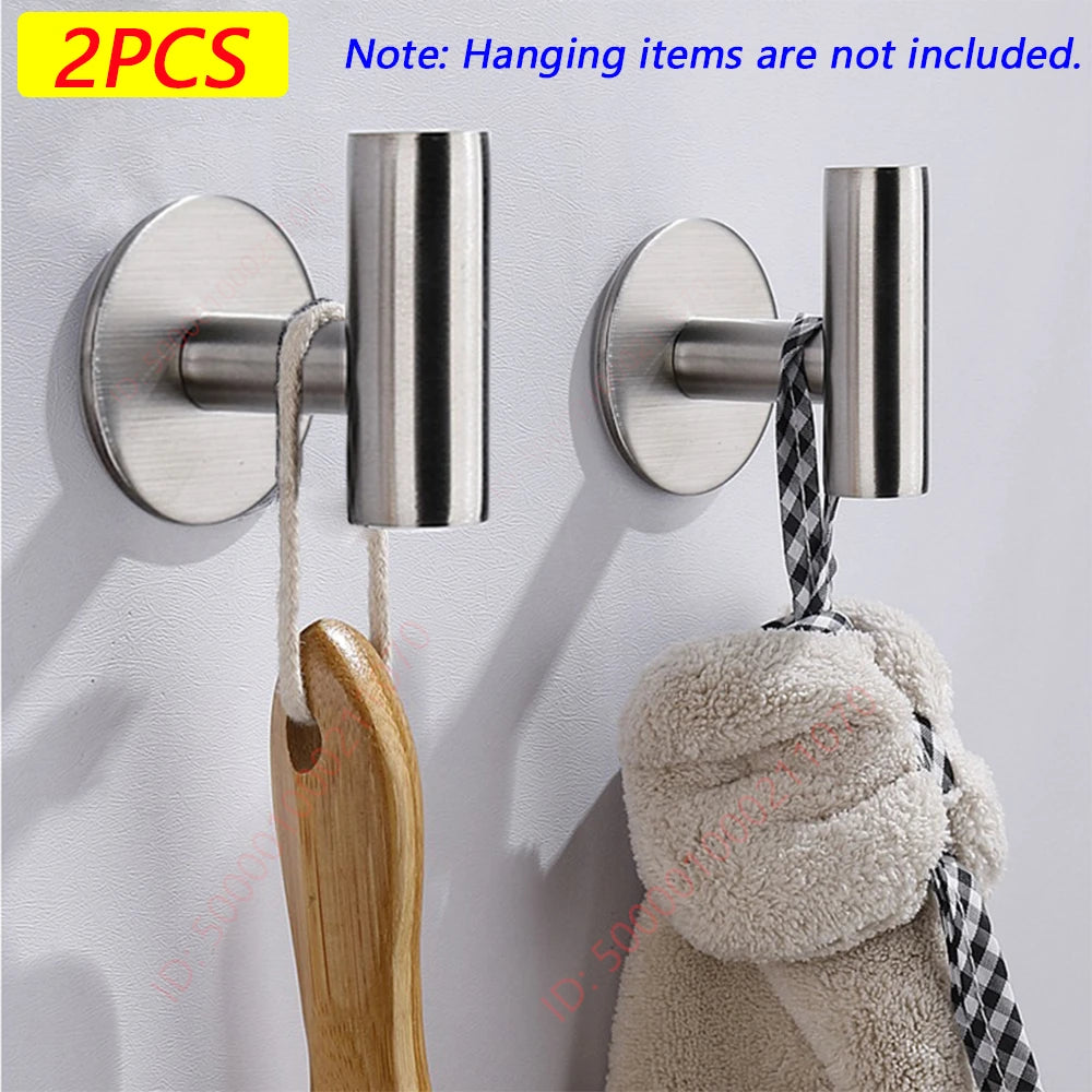 Stainless Steel Adhesive Robe Hooks