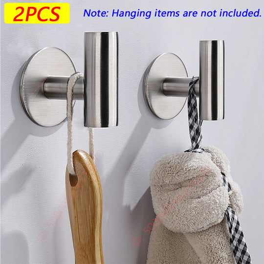 Stainless Steel Adhesive Robe Hooks