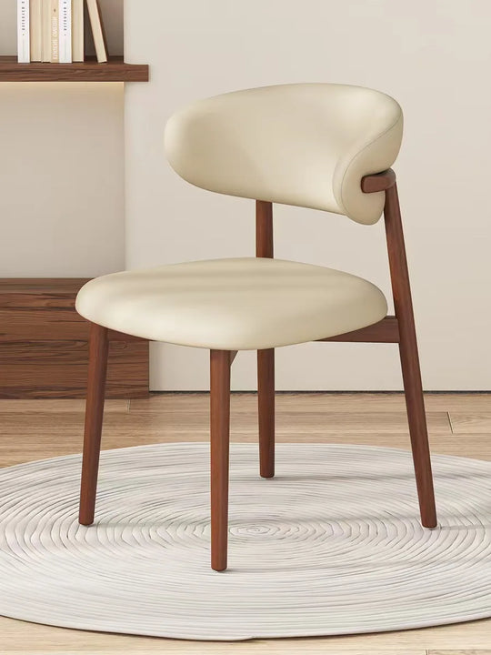 Modern Upholstered Curved Dining Chair