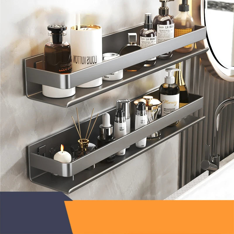 Modern Luxury Stainless Steel Bathroom Shelf