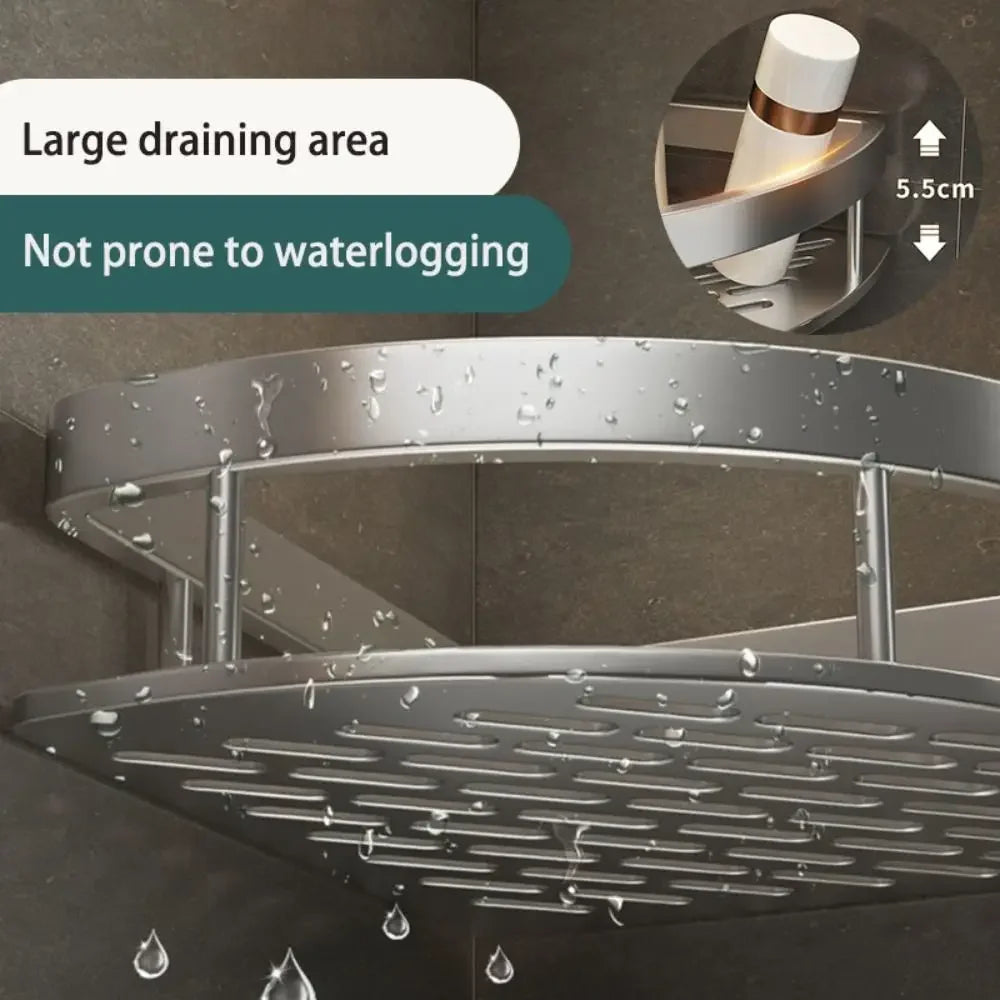 Modern Stainless Steel Luxury Vanity Shelf