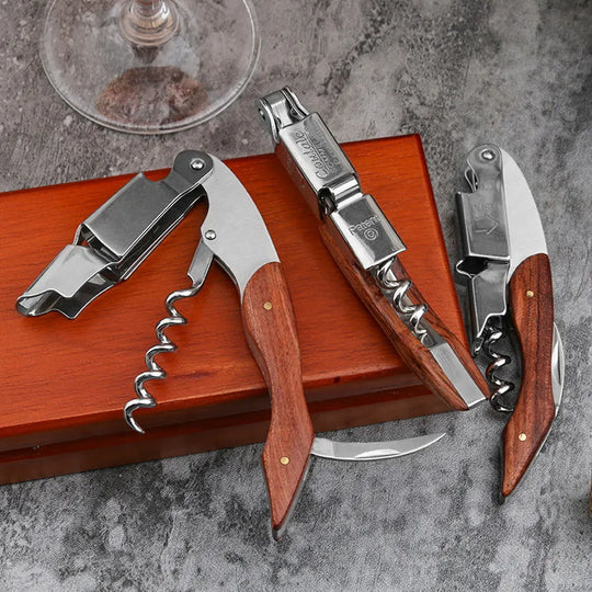 Modern Professional Wood Handle Corkscrew