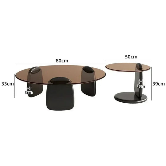 Luxury Glass Round Coffee Table