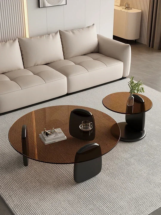 Luxury Glass Round Coffee Table