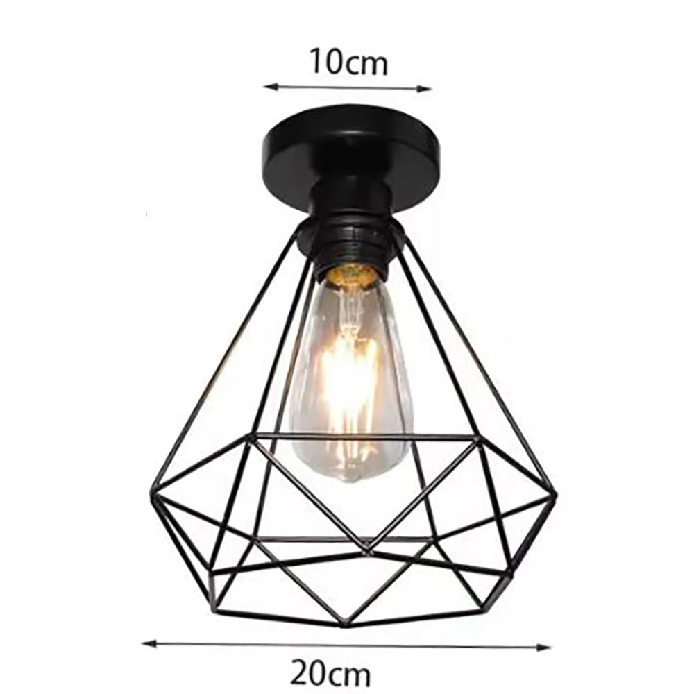 Iron Black Cage Lampshade