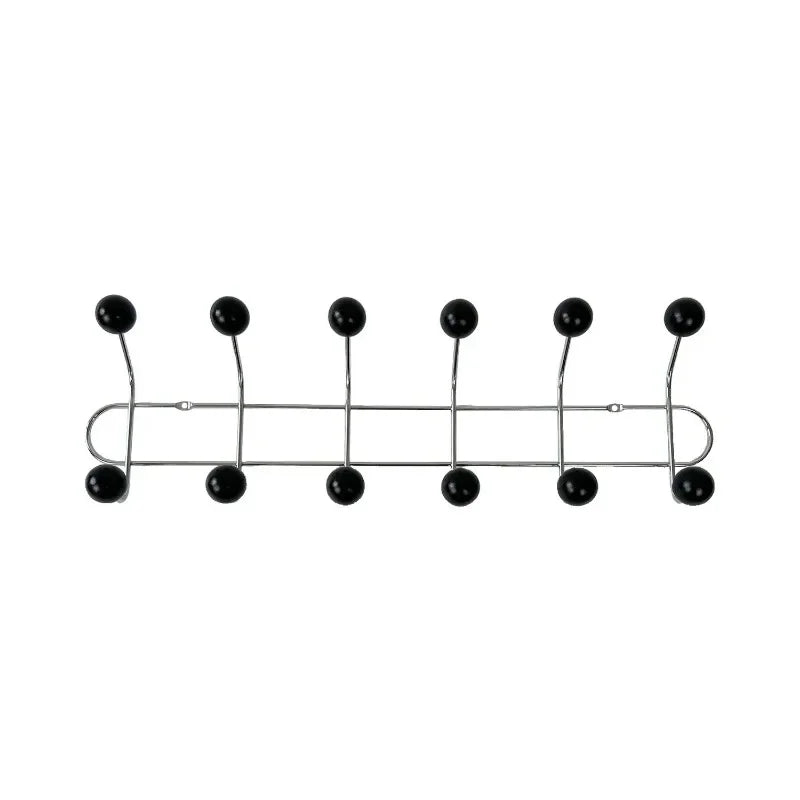 Coloured Coat Rack, 6 Hooks