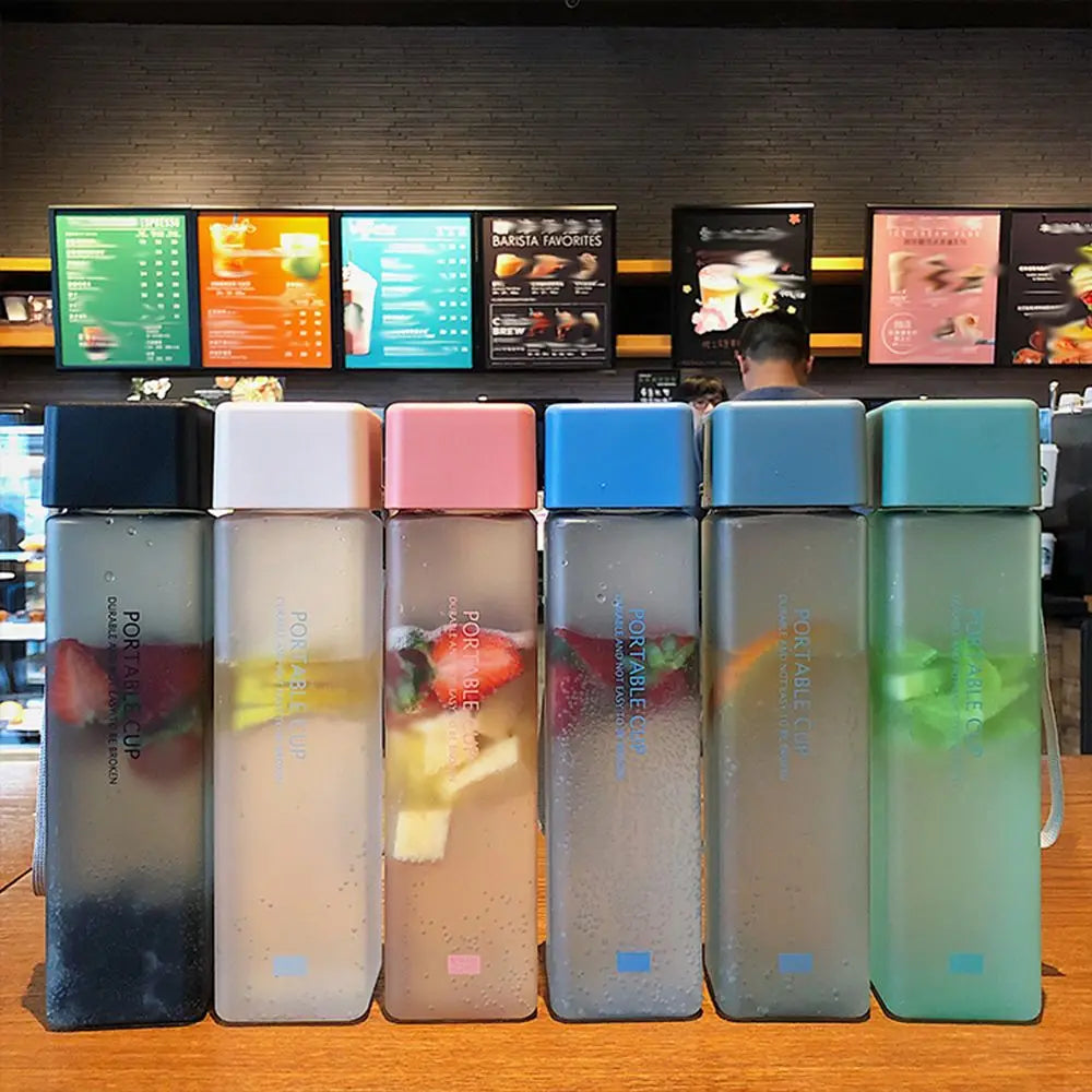 Modern Cube Transparent Water Bottle