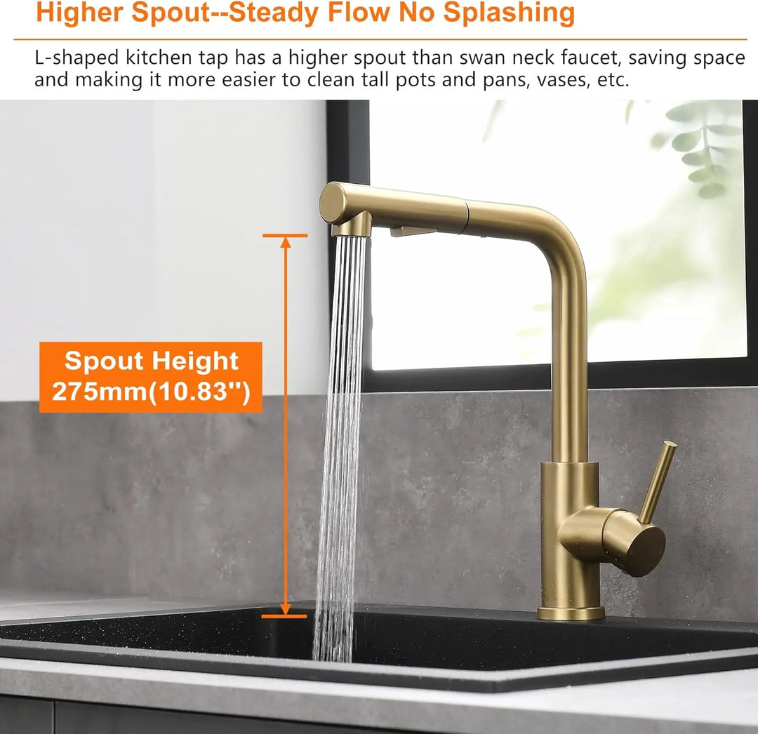 Kitchen Faucet with Extendable Hose, Touch Sensitive