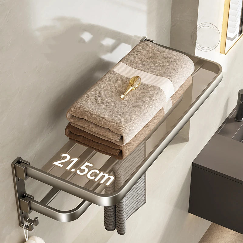 Modern Grey Towel Rack