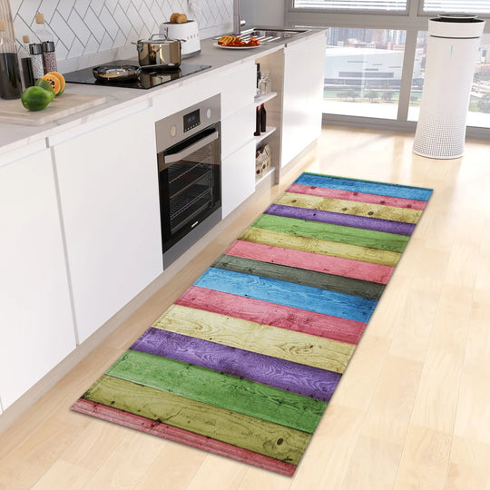 Wood Grain Kitchen Rug