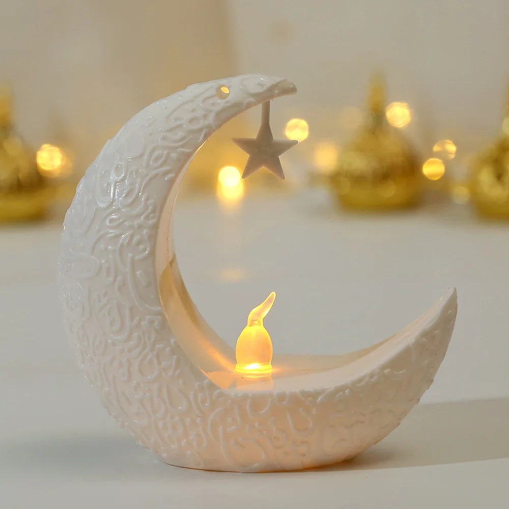 LED Star Moon Candlestick Lamp