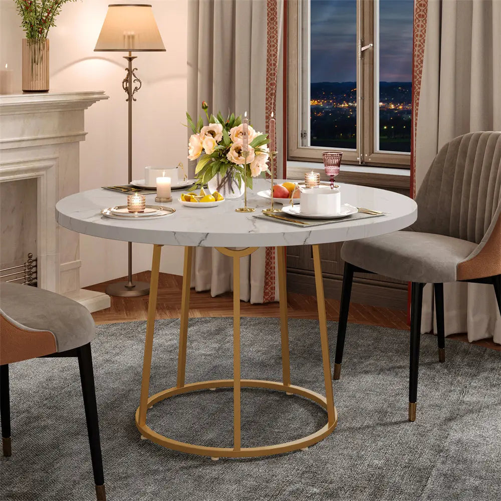 Marble Dining Table 47.24 Inch