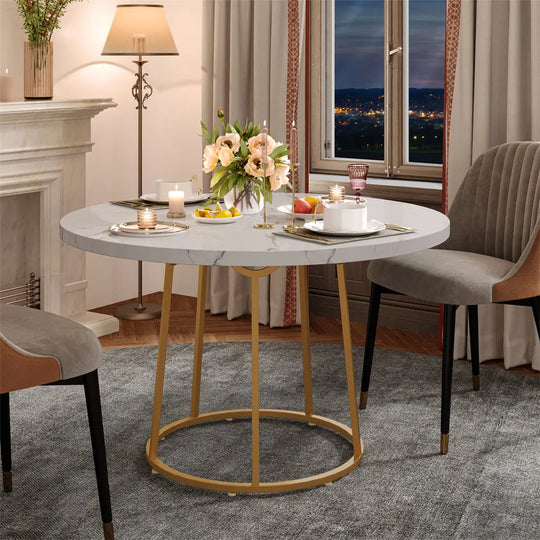 Marble Dining Table 47.24 Inch