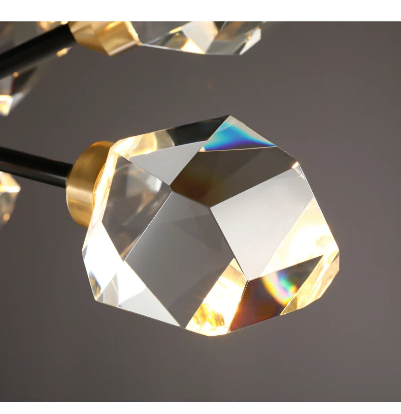 Luxury Nordic Crystal LED Ceiling Chandelier