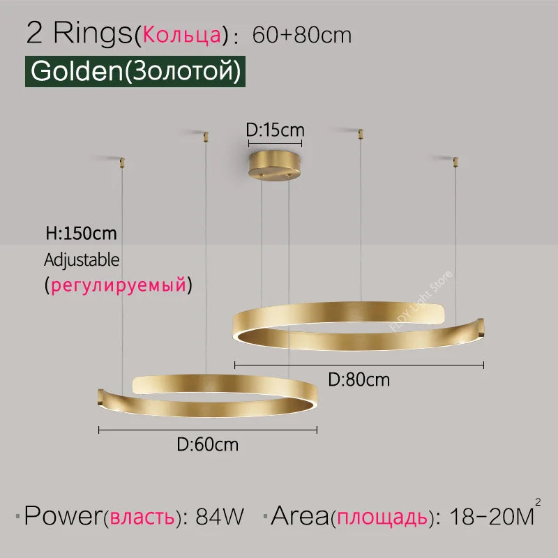 Modern Ring Ceiling lights