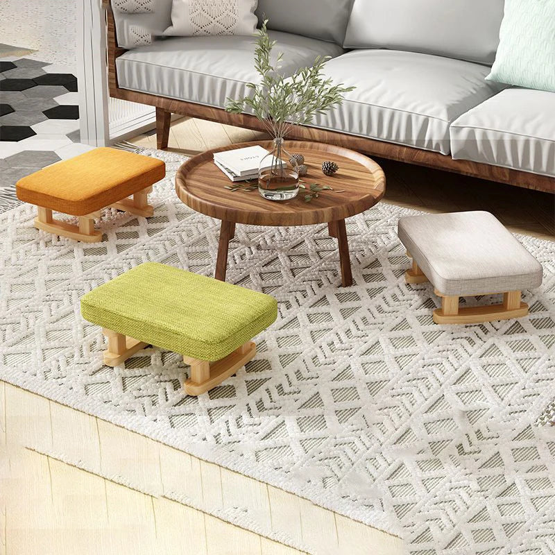 Small Wooden Stool Footrest