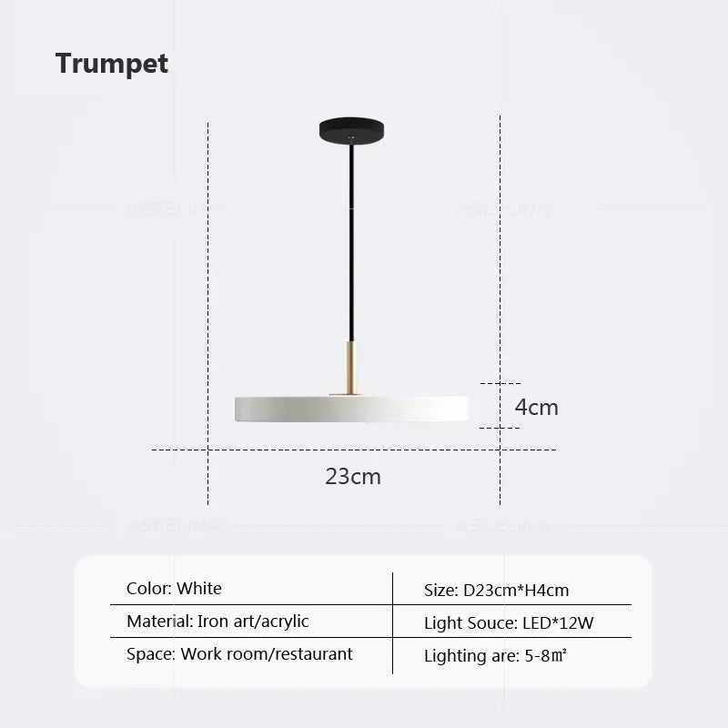 Contemporary Minimalist Table LED Pendant Light