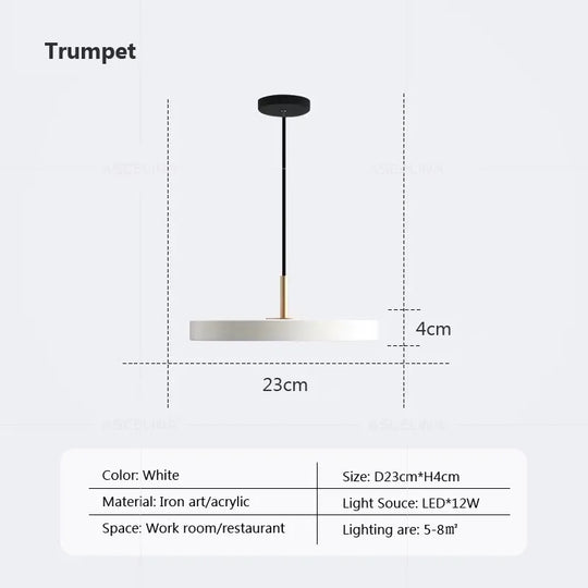 Contemporary Minimalist Table LED Pendant Light