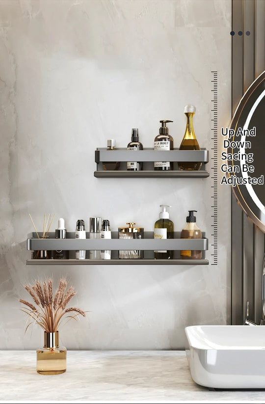 Modern Luxury Stainless Steel Bathroom Shelf