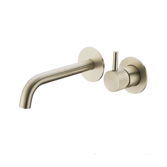 Knurled Wall Mounted Mixer Faucet