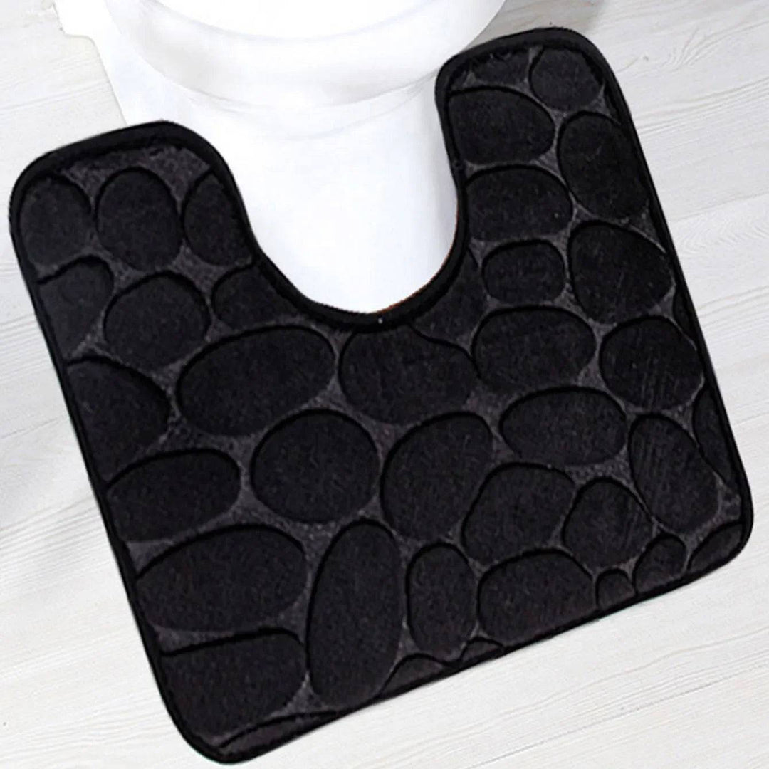 Modern Textured Toilet Bath Mat