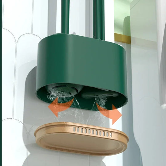 Modern Wall Mounted Silicone 3in1 Toilet Brush Holder