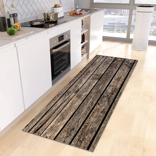 Wood Grain Kitchen Rug