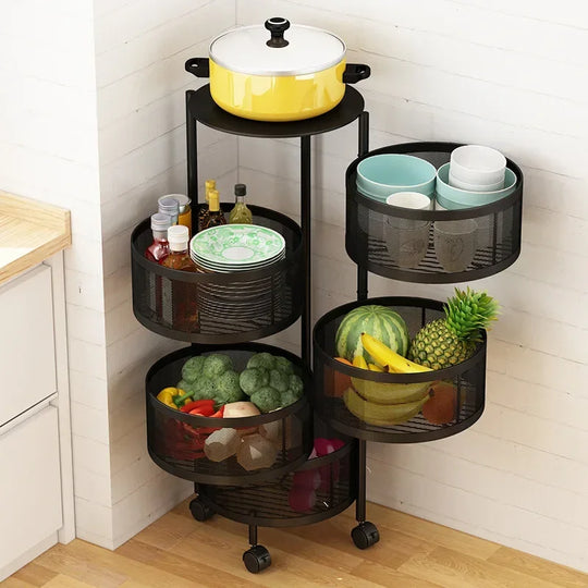Kitchen Rotating Storage Shelf